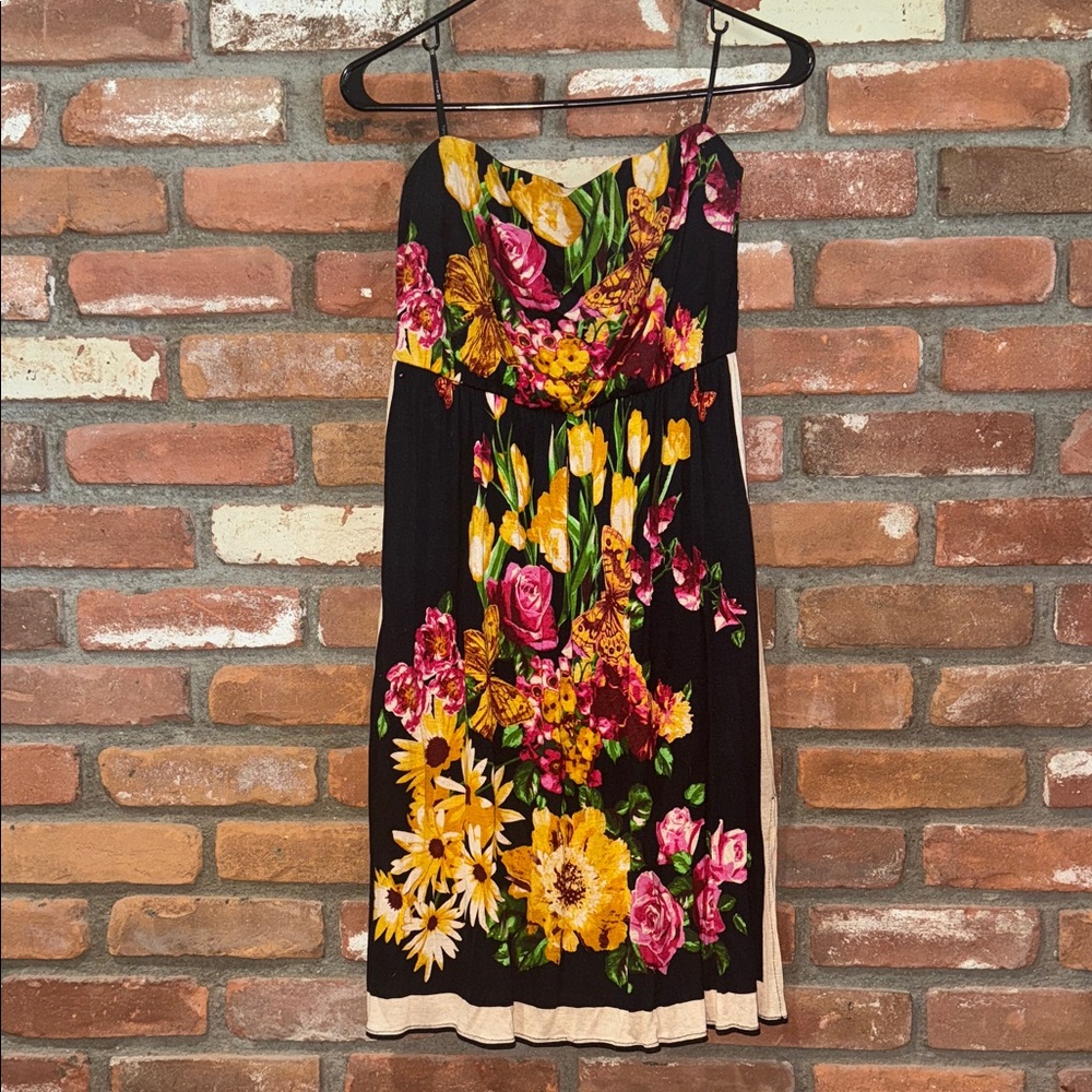 Floral Black Dress